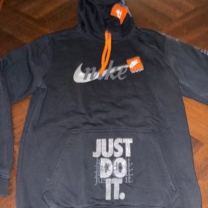 Nike just do it black sweatshirt sz L